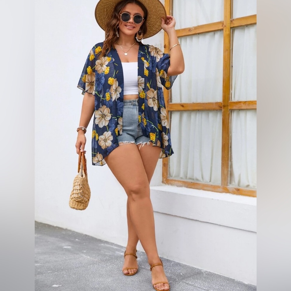 Open floral kimono - Picture 2 of 7